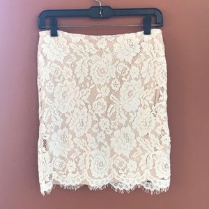White Lace Skirt